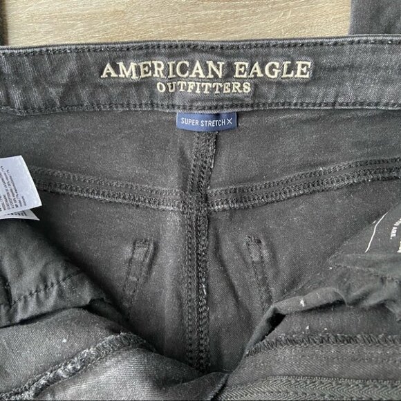 American Eagle Outfitters  Ripped Super Stretch Super Hi Rise Jegging Jeans - Picture 13 of 16